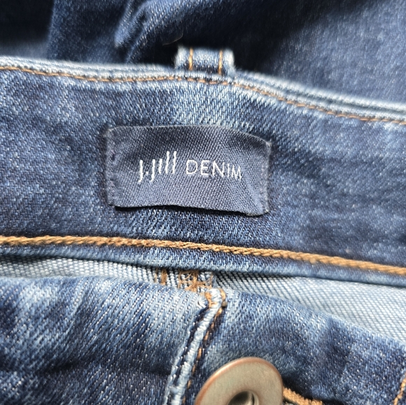 J.Jill Denim High Rise Straight Leg Jeans Size 14 - Picture 13 of 14